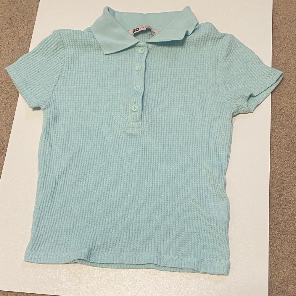 Girls Blue Polo